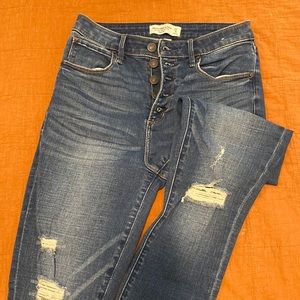 A&F Super Skinny Ankle High Rise, size 27 (4 regular)